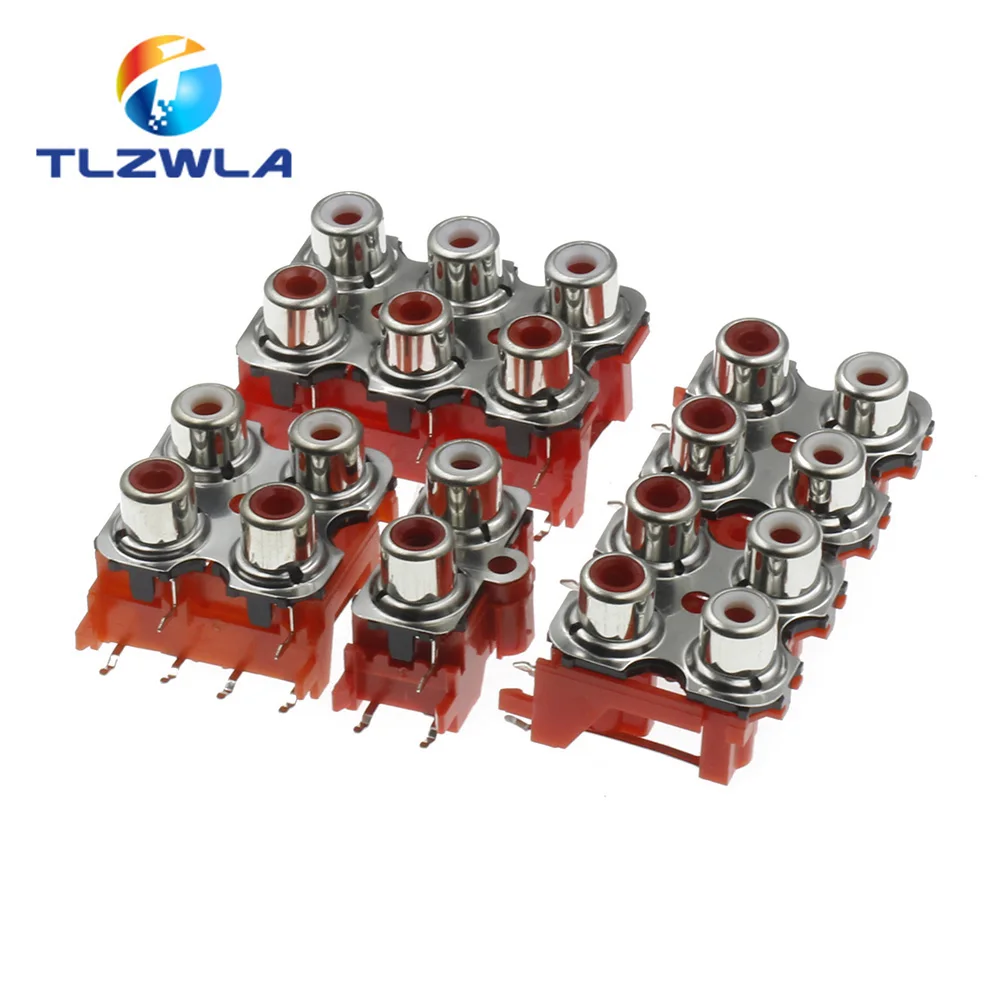 2 шт., разъем RCA для аудио и видео