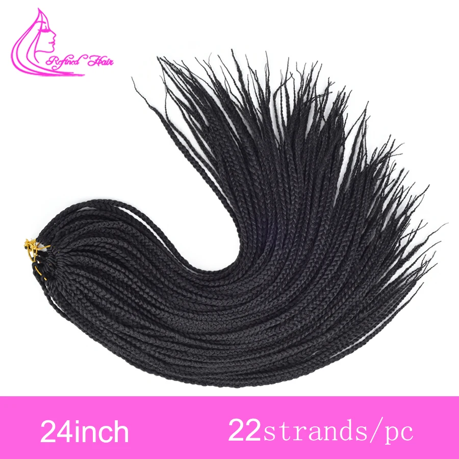 Синтетические косички для вязания крючком длинные волосы ручной работы 24 дюйма
