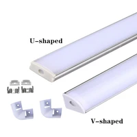 led aluminum channel 0 5m for 3528 5630 5050 led strip uv shape led aluminum channel milk white covertransparent cover