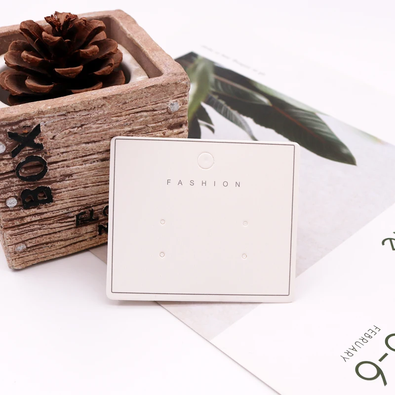 Оптовая продажа 7*6 см 100 шт./лот бумажная вешалка для этикеток висячие серьги