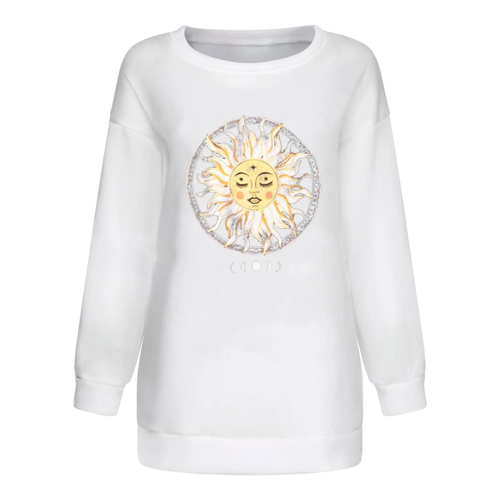 

Blouse Hoodies Sweatshirts femme 2021 Tops Women Casual Printing Long Sleeve Sweatshirt Pullover Blouse for women Tops