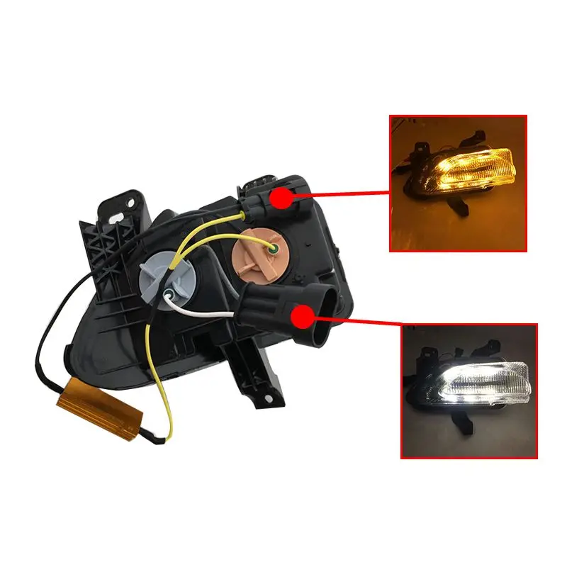 Дневные ходовые огни светодиодные дневные габаритные с тусклым управлением +