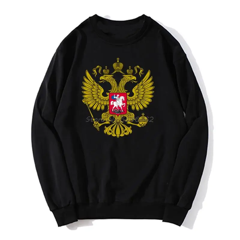 

Russia Is Our Power Coat Of Arms Of Russian National Emblem Couple Gold Eagle Men Unisex Hoodies Sweater Sweatshirt Streetwear