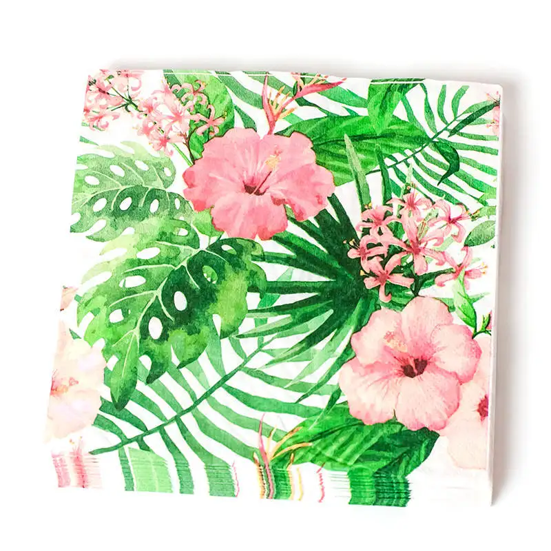 20 штук пакет бумажная салфетка для дня рождения Фламинго/единорог сервиллетас