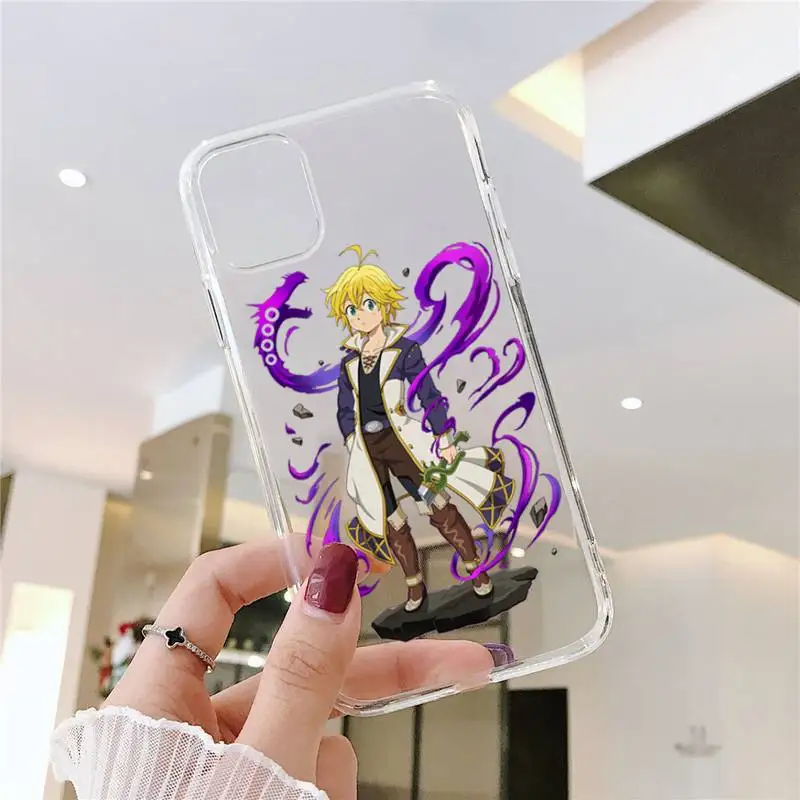

anime seven deadly sins Phone Case Transparent soft For iphone 5 5s 5c se 6 6s 7 8 11 12 plus mini x xs xr pro max