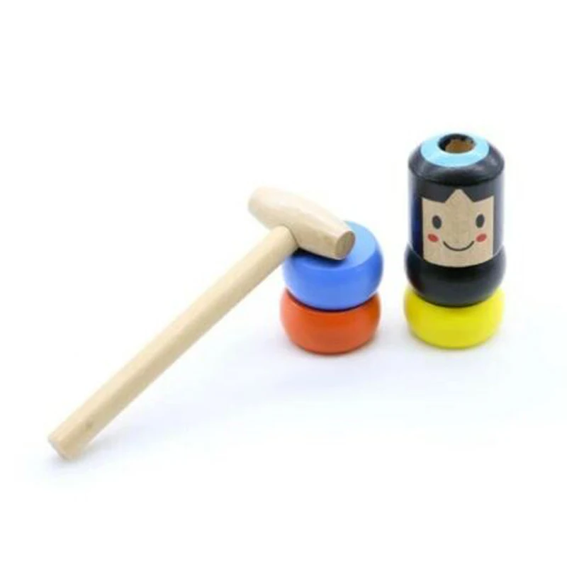 Funny Small Wooden Man Magic Blocks Toy Unbreakable Little Puppet Folk Craft For Birthday Christmas Decor Gift | Дом и сад