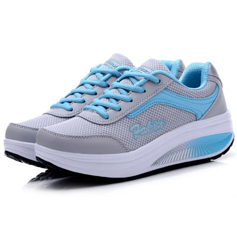 Кроссовки женские на платформе Вулканизированная подошва шнуровке дышащие