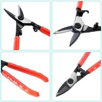 7in metal sheet shears steel straight head tin snips scissor for metal iron sheet cutting universal hand tools wholesale