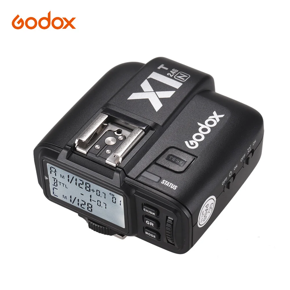 

Godox X1T-N TTL 2.4G Wireless Flash Trigger Transmitter for Nikon DSLR Cameras 32 Channels TTL Wireless Flash Trigger