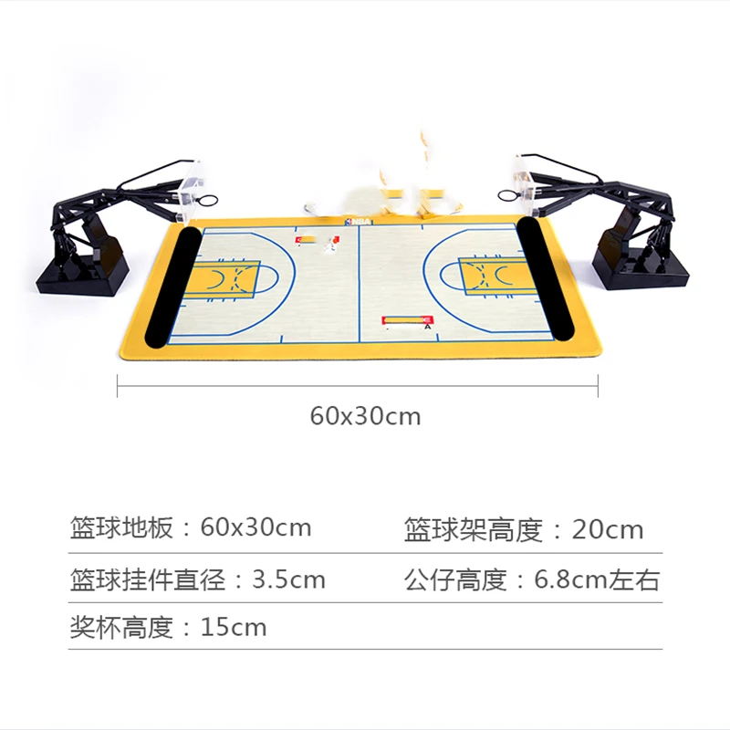 

Soccerwe Mini Basketball Stand for Basketball Star Dolls Accessories fit 6.5cm Figures Good Children Gift