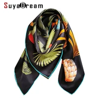suya dream woman silk scarf 100real silk 110x110cm square printed scarves chic style decorate spring autumn shawl