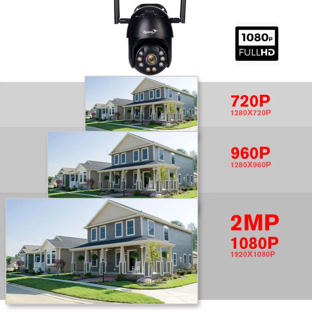 Zjuxin IP камера WiFi Full HD 1080P беспроводной проводной PTZ открытый скорость купольная CCTV камера безопасности приложение ICSee CMS камера наблюдения s