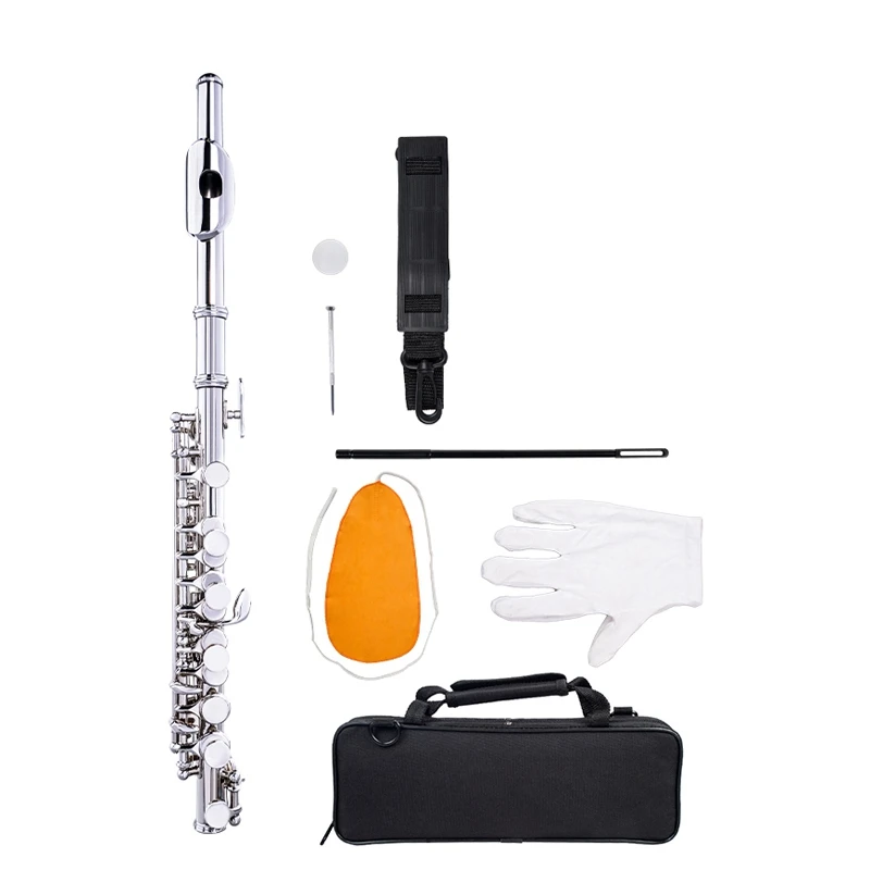 

Hot AD-NAOMI Piccolo Key of -Piece with Case, Cleaning Rod, Cloth, and Gloves