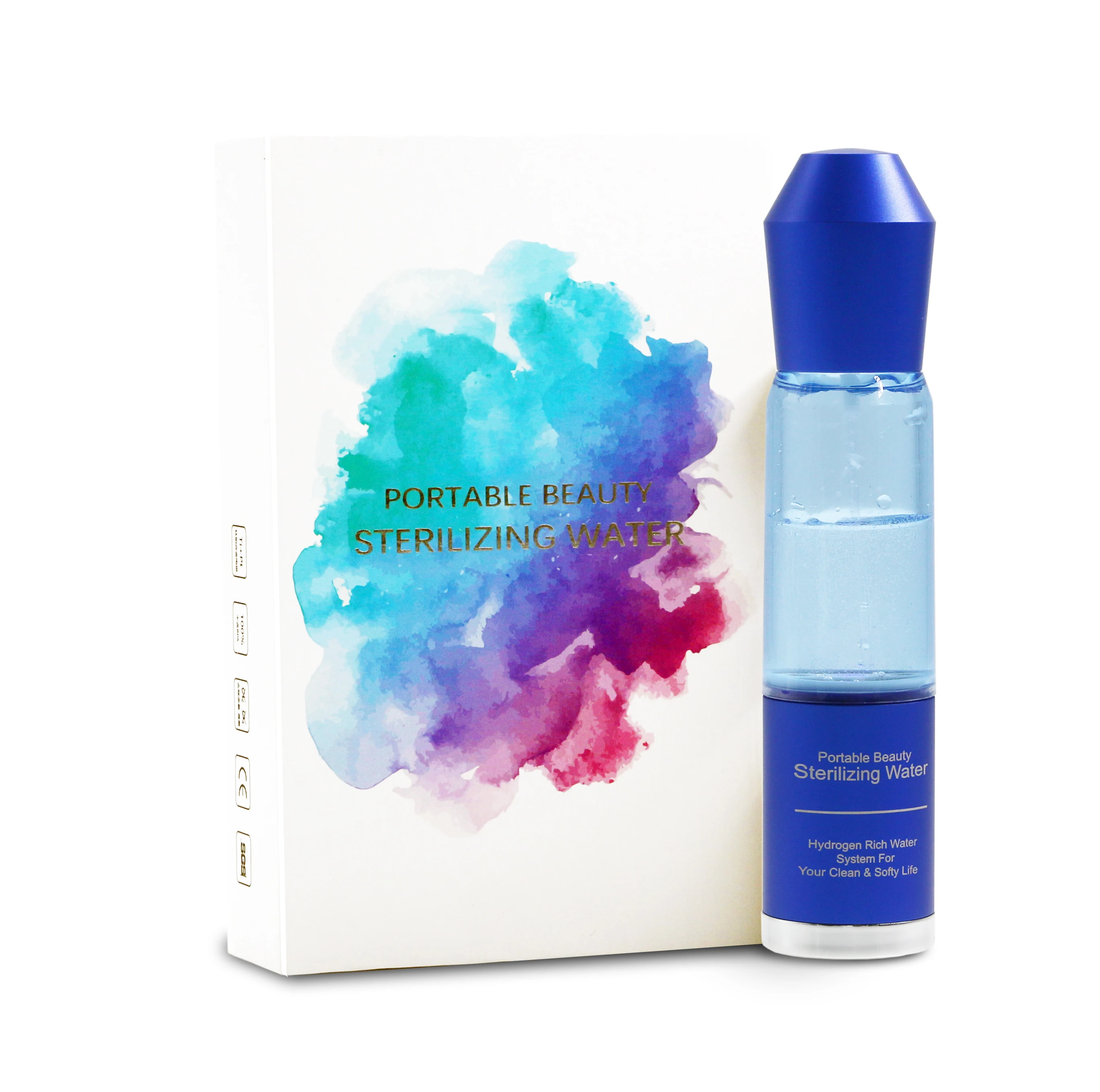 Nano Hydrogen Water Mist Spray, Sterilizing function with charge, Beauty Moisturizer rechargable,Eye Lash Extensions Ion Facial