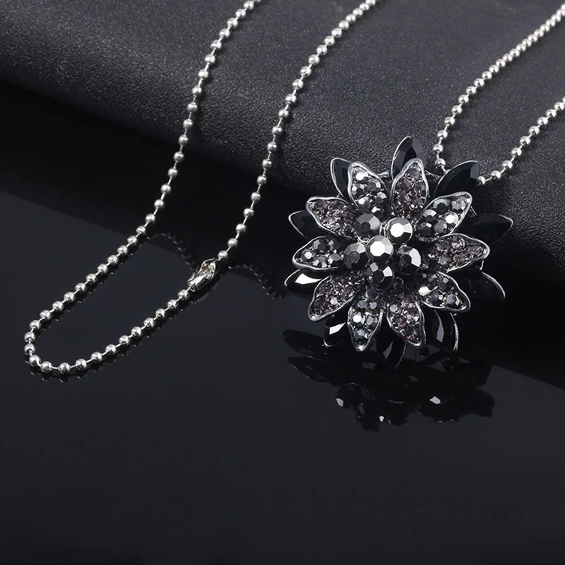 Подарочное ожерелье с подвеской в виде черного далийского паука