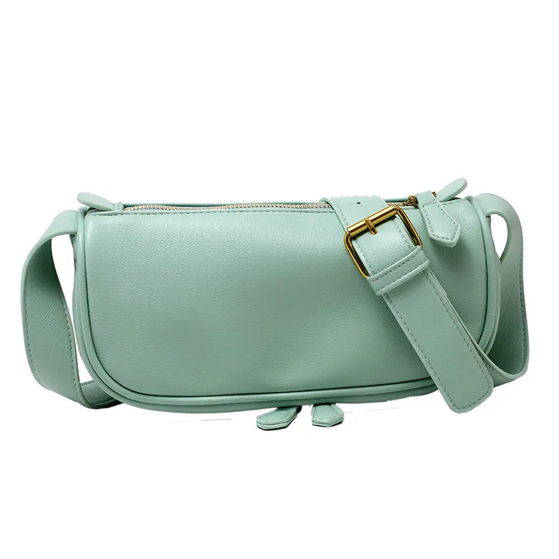 

Small Soft PU Leather Shoulder Crossbody Bag for Women 2021 Summer Handbags and Purses Female Travel Totes candy color