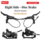 Дисковый тормоз NUTT L8, правый, 140, 160, 180 мм, с ротором HS1  Kugoo G2 Pro M4 M5 Langfeite L8 Kaabo Wolf Warrior 11 smartgyro speedway v2