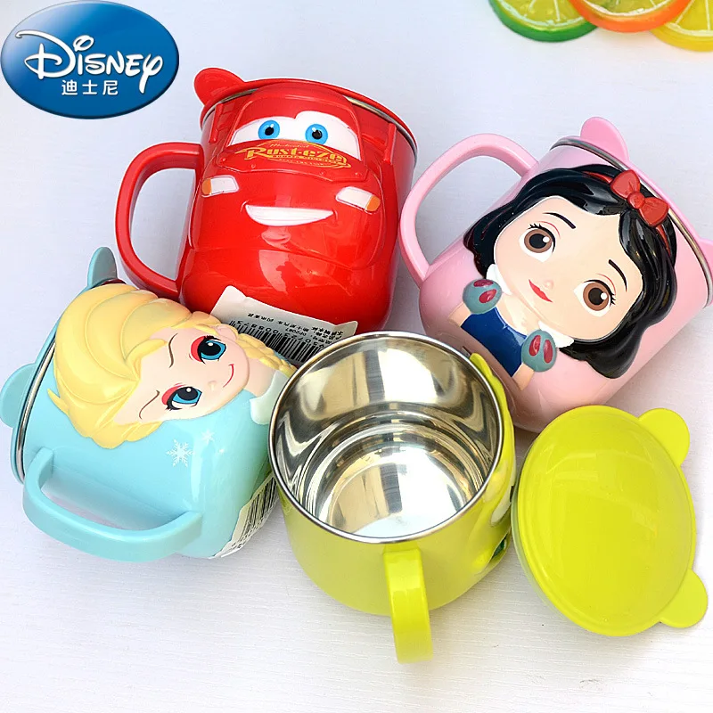 

Disney Children's Water Cup Ice Princess Elsa Milk Cup 3D Cartoon Michelini Stainless Steel Cup Maker Birthday Gift