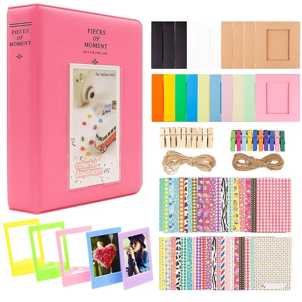 3inch 64 pagesF6in1 100/200 карманы фотоальбом с рисунками из мультфильмов Interleaf Тип 5/7 дюймов DIY Скрапбукинг Свадебные детские фото альбом для хранения чехол подарки - Цвет: 3inch 64 pagesF6in1