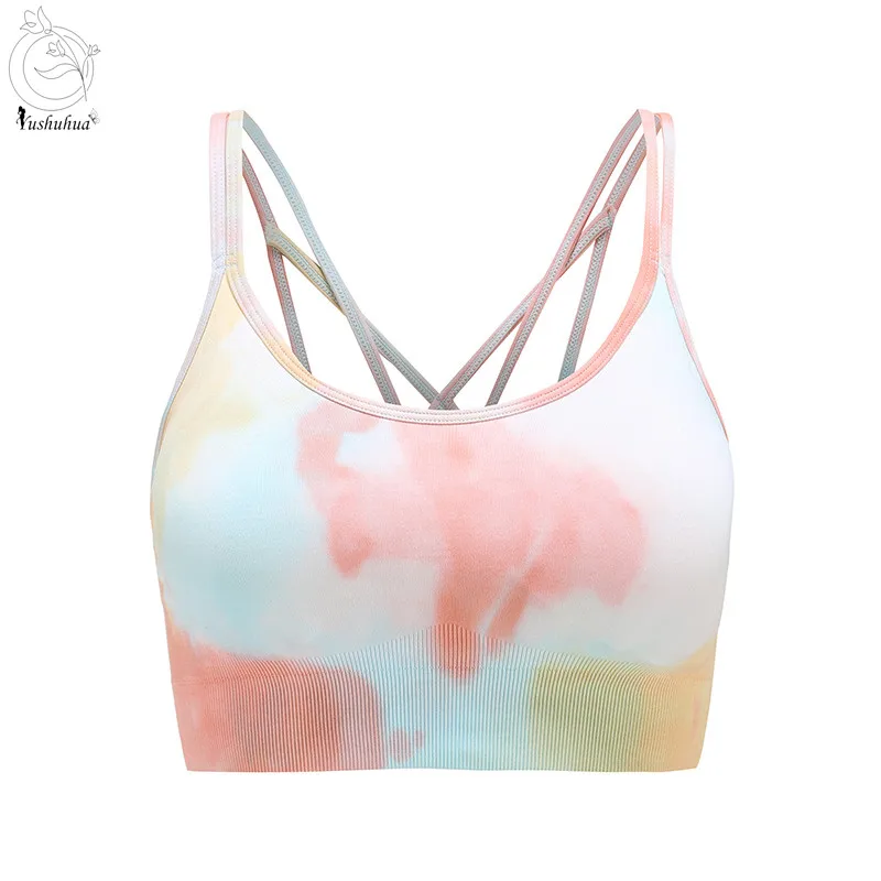 

Бесшовный спортивный бюстгальтер с эффектом пуш-ап