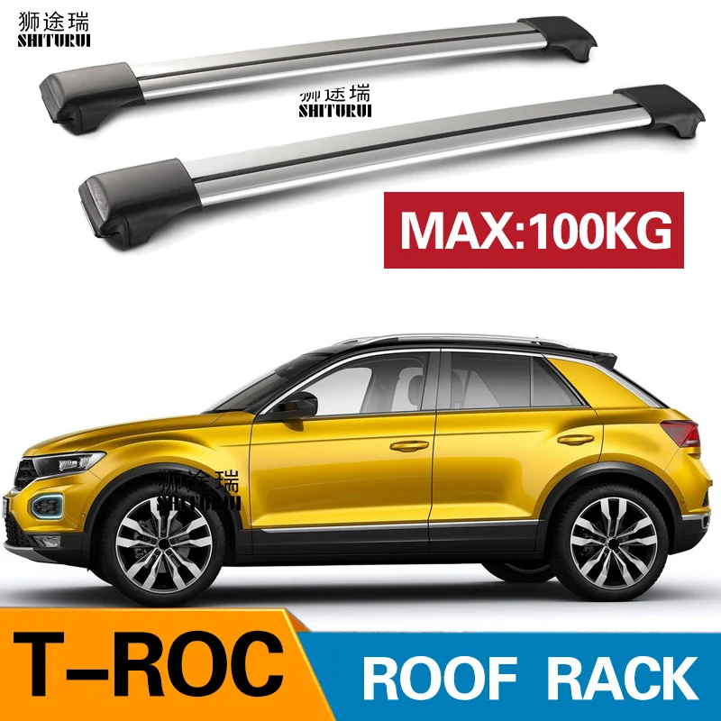 2 шт. кровельные рейки из алюминиевого сплава для VOLKSWAGEN t roc 2018 + 2019|Багажники крыши