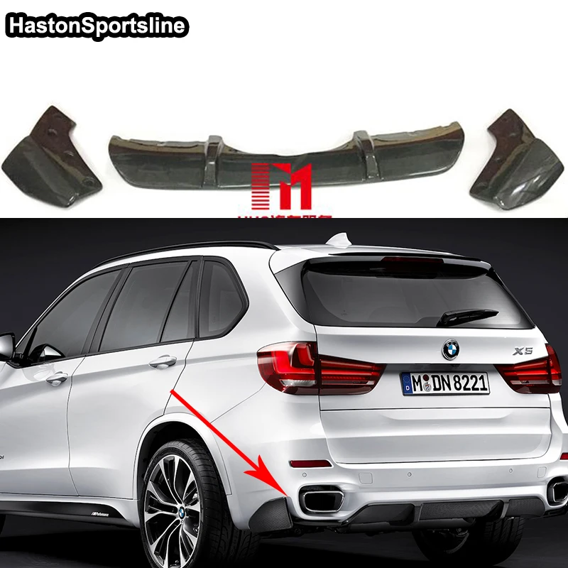 Для BMW F15 X5 авто задний сплиттер фартук бампер диффузор 2014 2015 2016 2017 только M Tech Sport|for