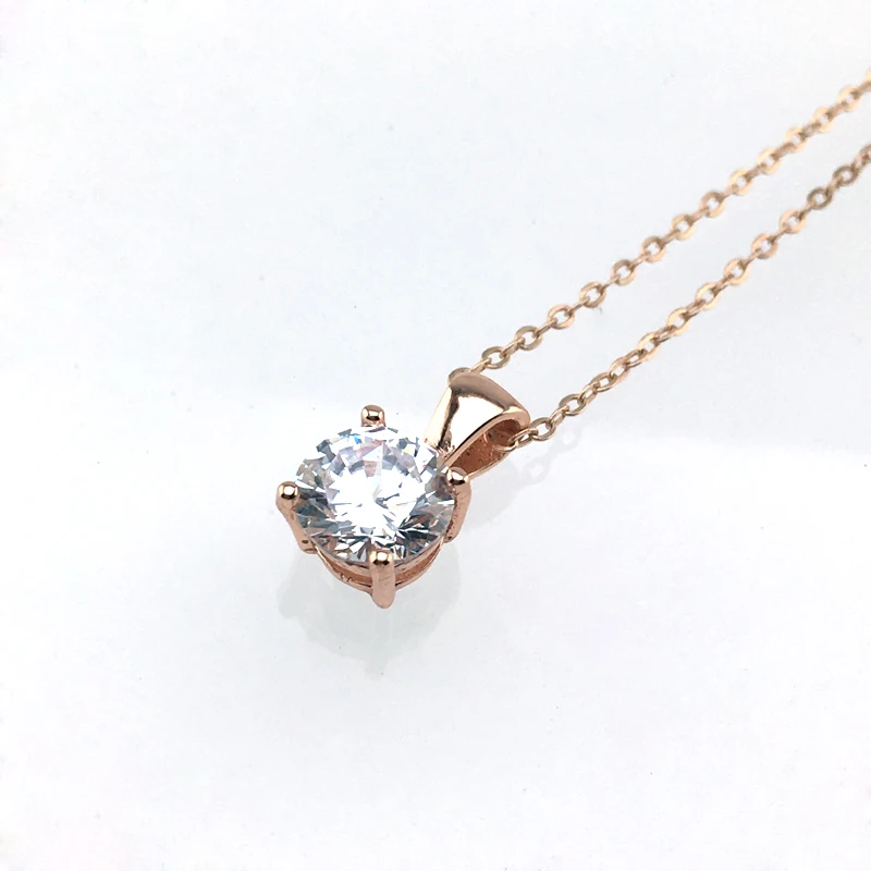 Женская подвеска из натурального золота FFGems 2 карата с фианитами перламутровая