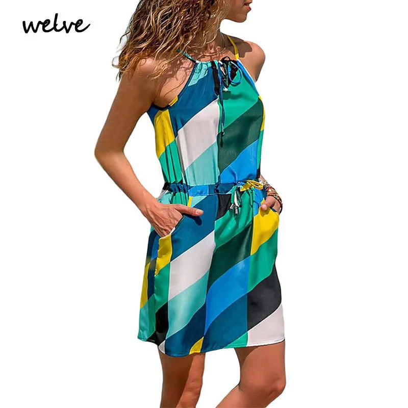 Женское летнее платье летний богемный соблазнительный комбинезон на бретелях