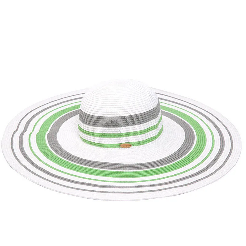 

Summer Stylish Beach Sun Protection Sun Hat Seaside Big Brim Elegant Women's Straw Hat