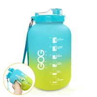 2 2l half gallon water bottle fitness bucket plastic cup extra large space cup big belly cup sports kettle water bottle