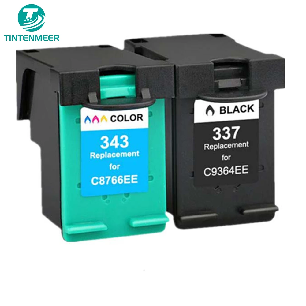 

TINTENMEER Ink Cartridge 343 337 XL Compatible for HP hp343 hp337 Photosmart C4100 C4140 C4150 C4160 C4180 C4183 C4188