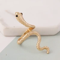 wangaiyao exaggerated personality snake ring middle finger snake ring hip hop female ring gift
