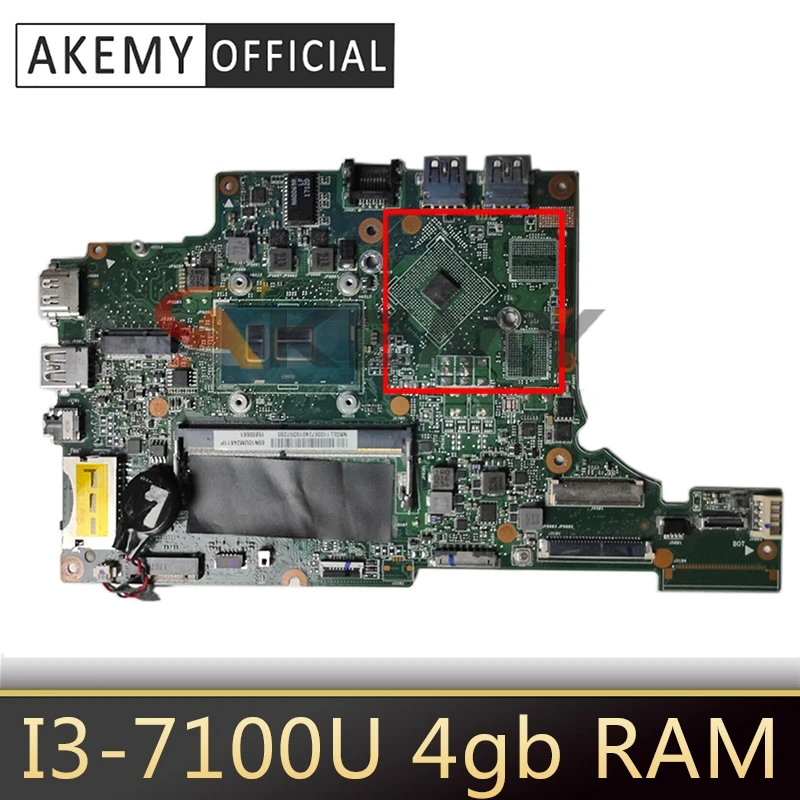 

for EJ4DA REV main board: 2.0 nbglr11004 nb. glr11.004 I3-7100U 4gb ram motherboard For ACER aspire ES1-433 ES1-433G Mainboard