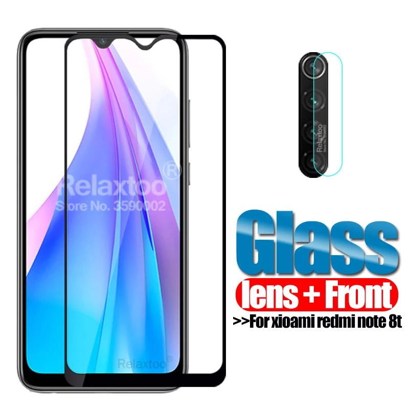 2 в 1 закаленное стекло для камеры redmi note 8 t Защитное xiaomi note8 note8t 6 3 дюйма Защитная