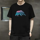 Мужская футболка с коротким рукавом Bear Country Essential, черная модная винтажная Классическая уличная одежда в стиле хип-хоп с графическим принтом, лето 2021