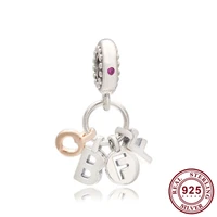 925 sterling silver charm forever best friend pendant fit pandora women bracelet necklace diy jewelry