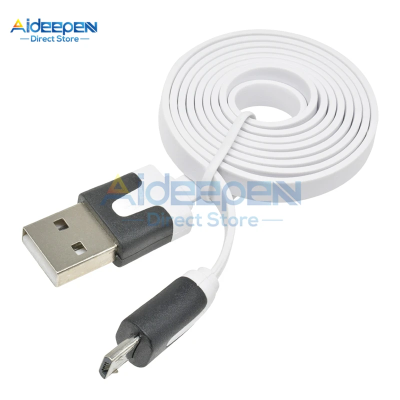 

1Pcs 1m 3.3ft Micro USB Charging Cable Blue For Wemos D1 Wemos D1 Mini NodeMcu Wire Random Color