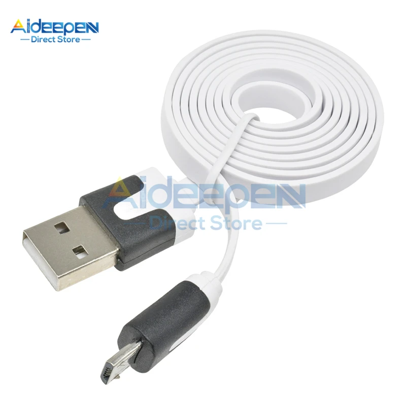 1 шт. м 3 фута Micro USB зарядный кабель синий для Wemos D1 Mini NodeMcu провод случайный