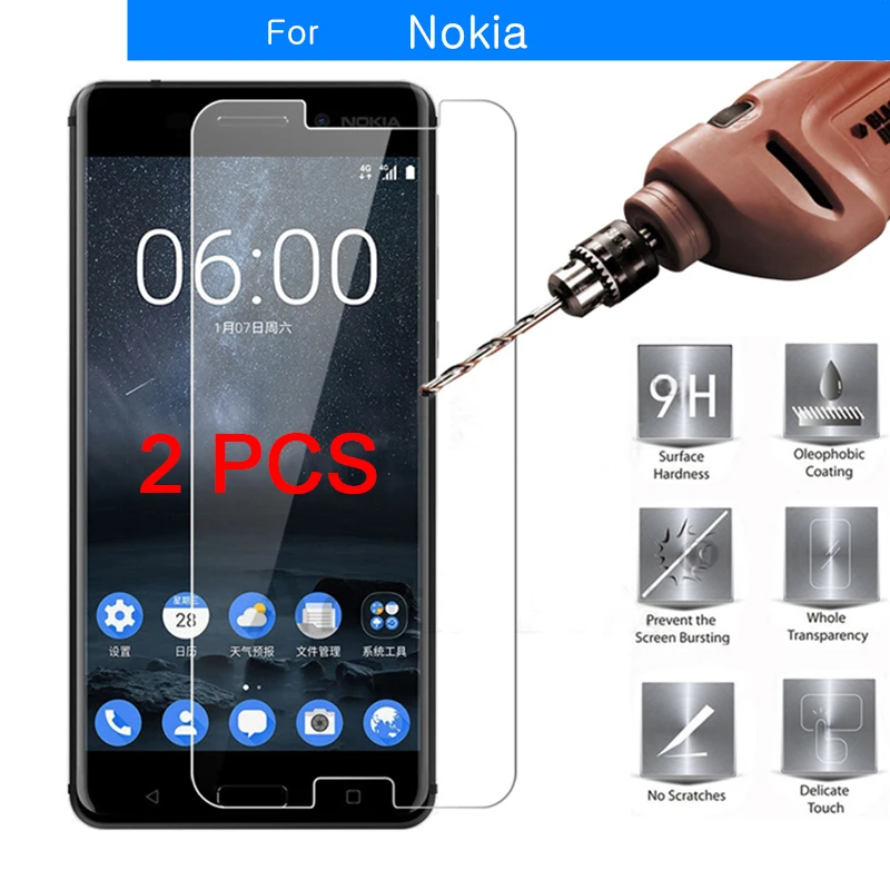 2 шт. закаленное стекло для Nokia Lumia 950 640 635 535 защита экрана 9 PureView X71 530 520 630 твердое 9H |