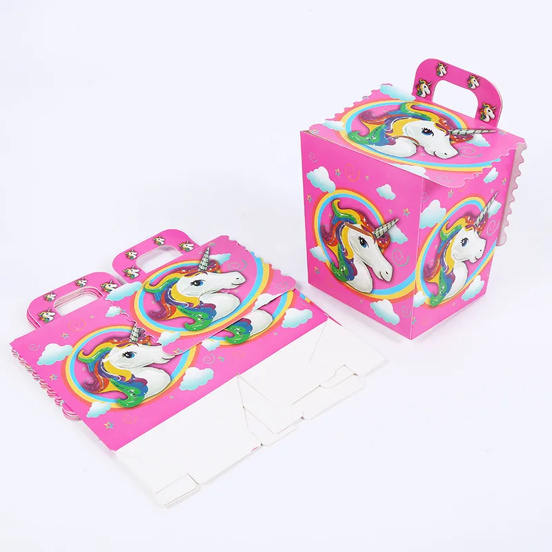 Единорог - тематический вечеринка одноразовая посуда - розовые бумажные тарелки, салфетки, кружки, украшения для дня рождения, вечеринок малышей, свадебные принадлежности.