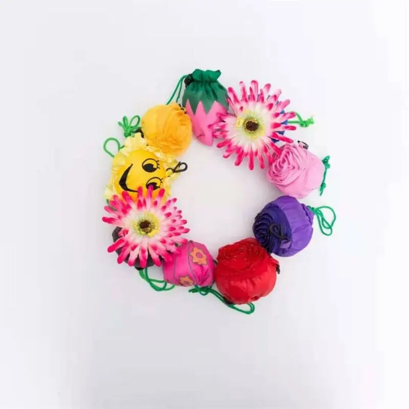 Большая Нейлоновая многоразовая складная Удобная хозяйственная сумка для