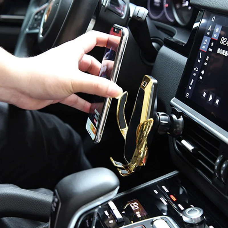 Автомобильное беспроводное зарядное устройство держатель для телефона Авто