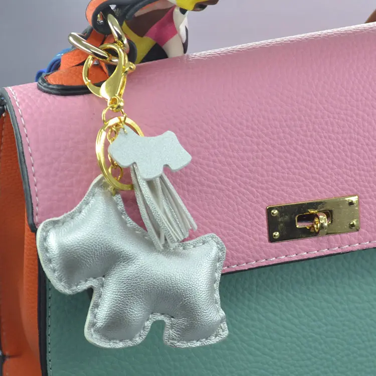 Кожаный брелок милый женский для автомобильных ключей подвеска держатель