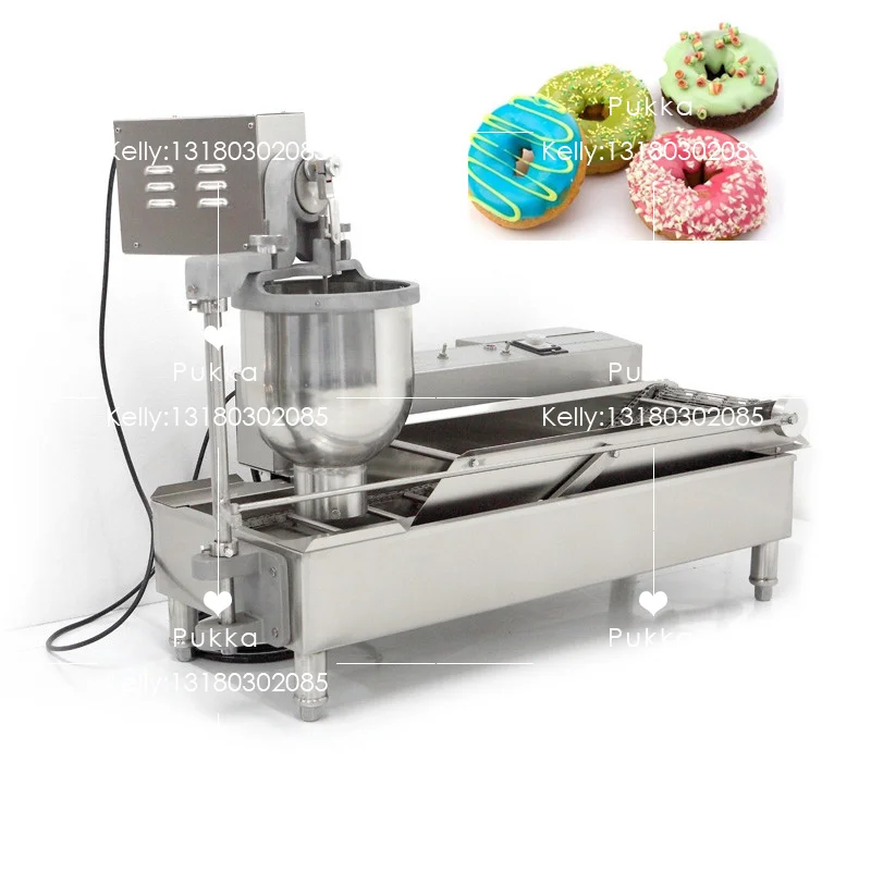 

6000w stainless steel automatic mini donut making maker machine with 3 mould