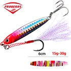 Приманка для рыбной ловли PRO BEROS, металлическая приманка 15 г, 20 г, 30 г, из свинца, крючки для заброса приманки