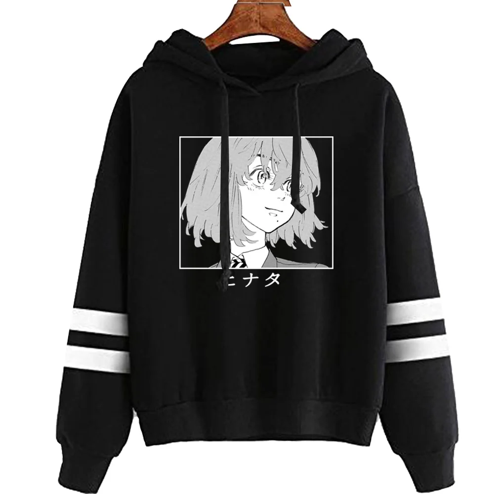 

Толстовка Haikyuu для мужчин и женщин, Повседневная Осенняя толстовка с капюшоном и воротником, пуловер оверсайз, пальто для фанатов аниме Токи...