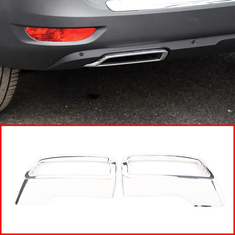 Внешняя хромированная рамка для украшения хвоста и горла Peugeot 3008 5008 4008 выхлопной