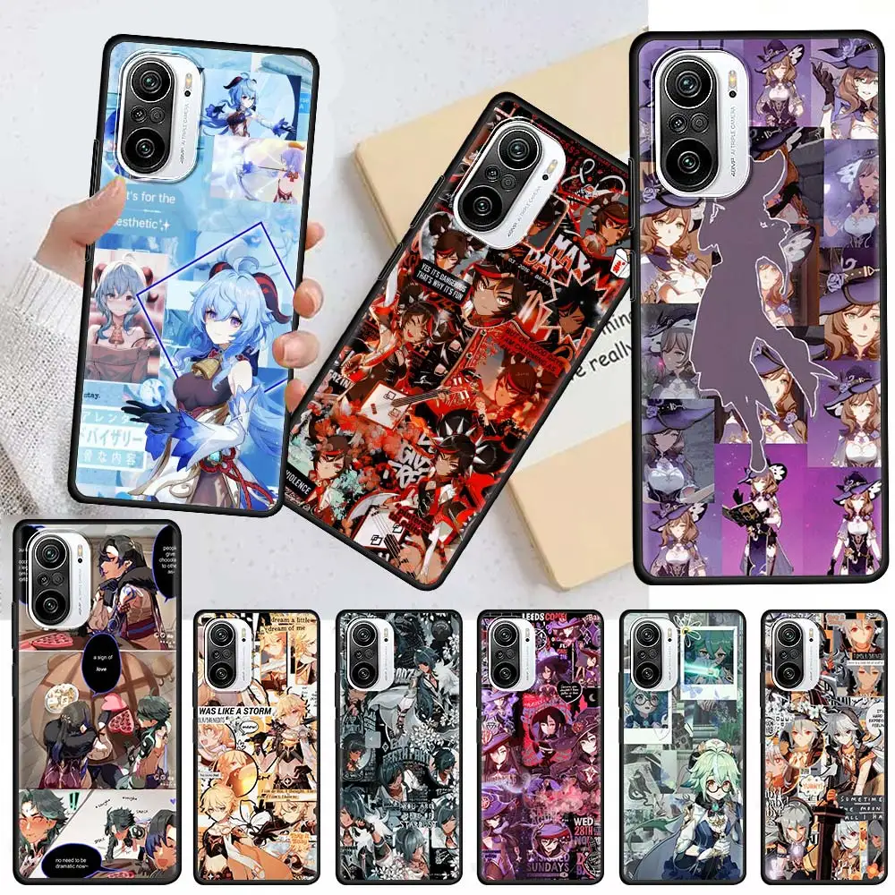 

Genshin Impact Game Silicone Case Funda For Xiaomi Redmi Note 9S 9 8 8T 7 10 Pro Sac 9C 9A 8A 7 7A K40 Black Soft Coque