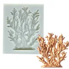 Морская силиконовая форма из водорослей, форма для помадки, инструменты для украшения тортов, форма для шоколада