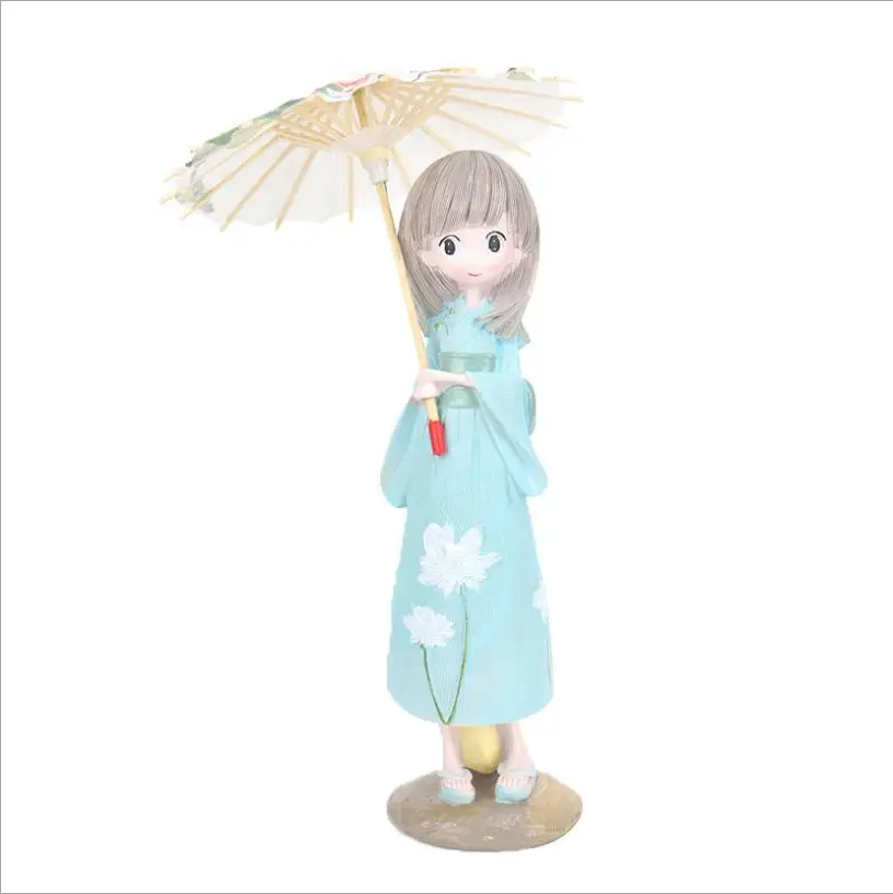 

Umbrella Japanese kimono girl creative beautiful girl decoration resin crafts